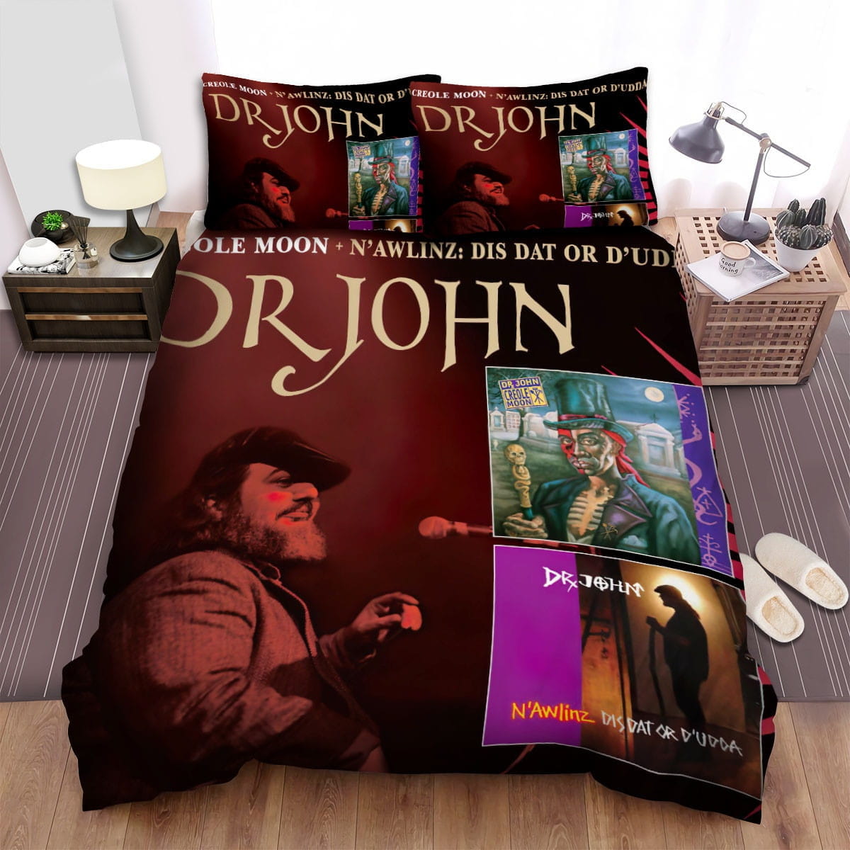Dr. John Album Cover Bedding Sets, Flatsheet Gift For Christmas, Thanksgiving, Halloween