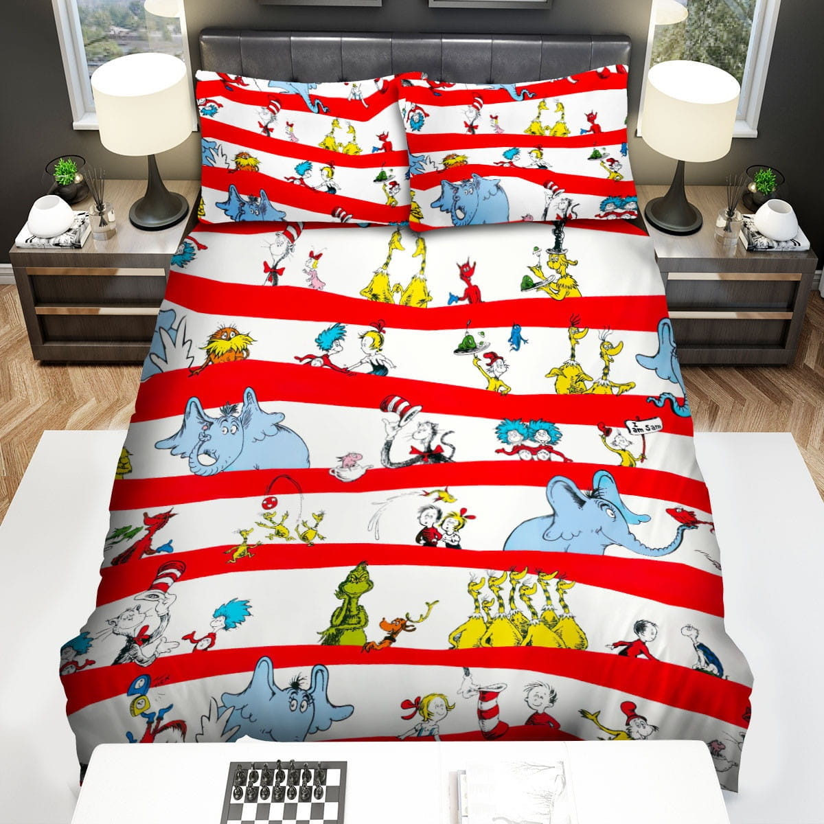 Dr.Seuss Bedding Sets Duvet Cover, Flatsheet, Pillowcase For Your Lover