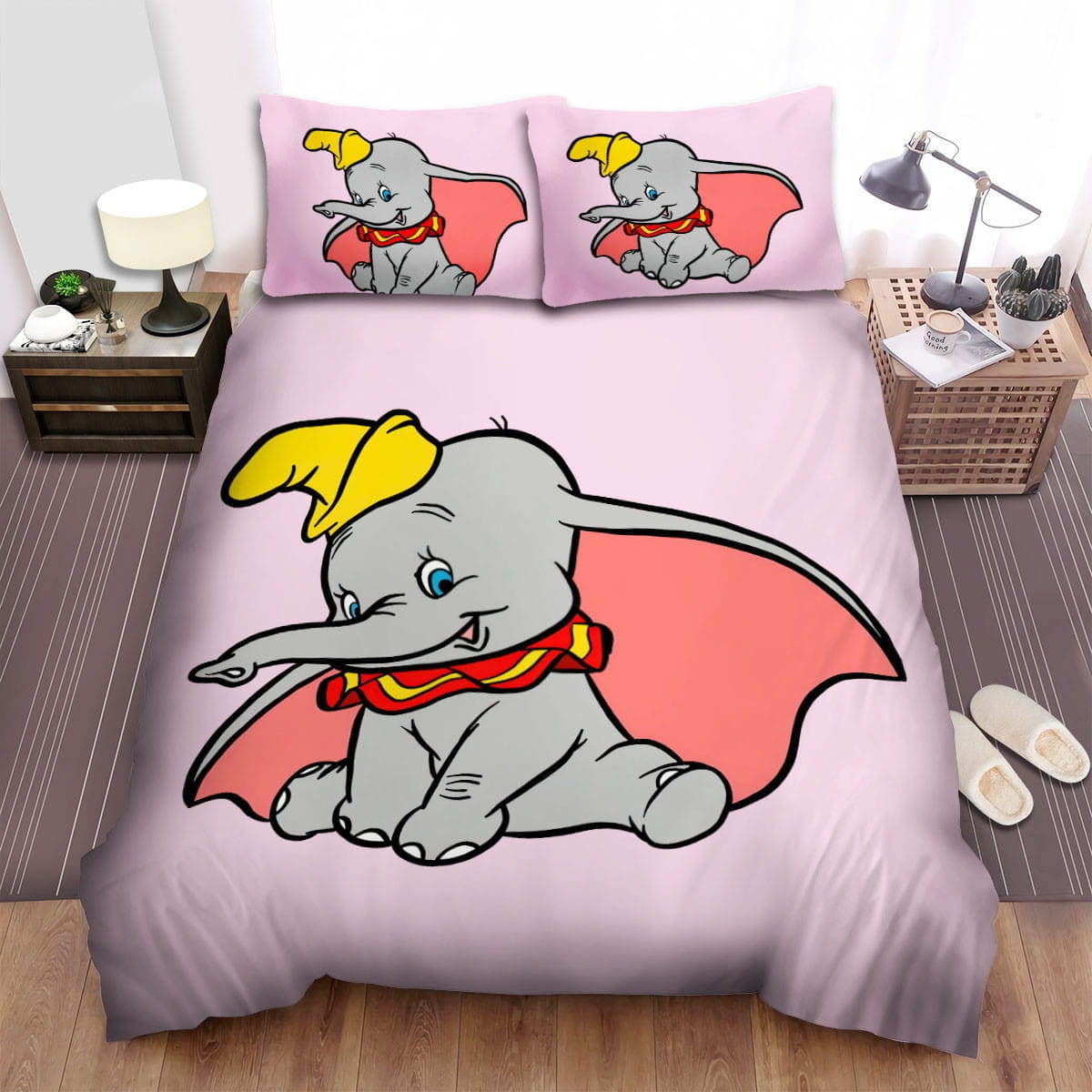 Dumbo Movie Art 2 Decorative Bedding Sets with Duvet Cover, Flatsheet, Pillowcases