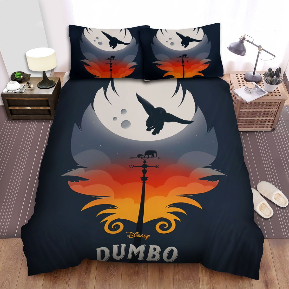 Dumbo Movie Poster Art Bedding Set, Gift For Christmas, Birthday, Thanksgiving