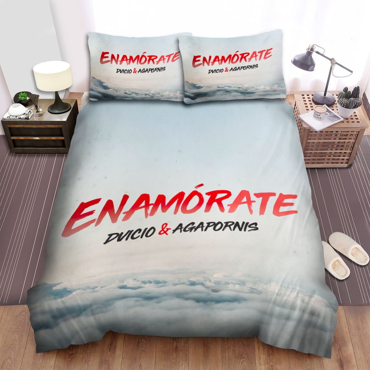 Dvicio Enamorate Bedding Sets Duvet Cover, Flatsheet, Pillowcases Perfect Gift For Fans