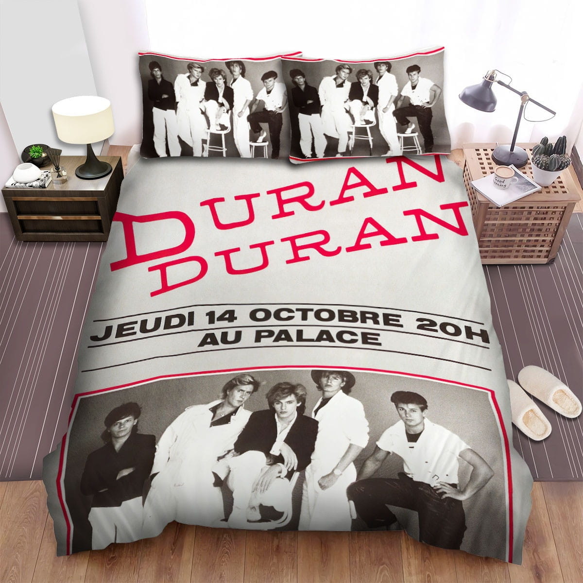 Duran Duran Concert Poster Bedding Sets, Flatsheet Gift For Wife, Husband, Besties