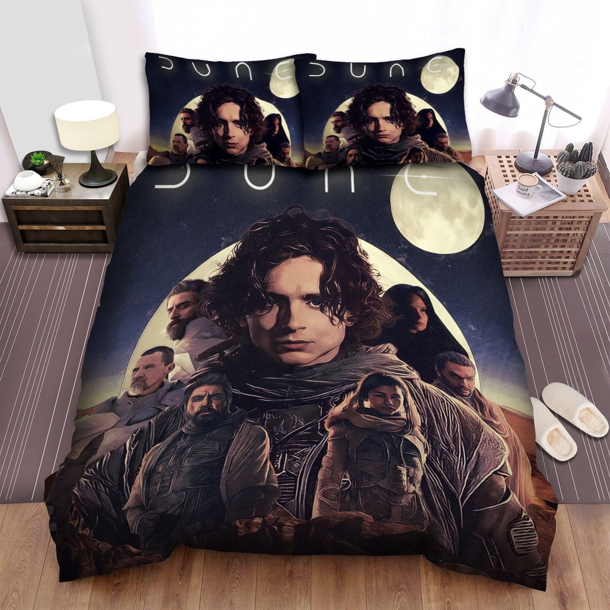 Dune Movie Poster Art Decorative Bedding Sets with Duvet Cover, Flatsheet, Pillowcases