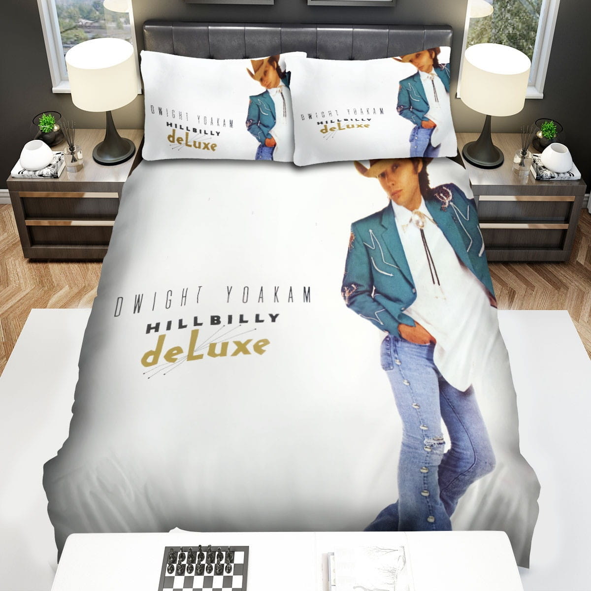 Dwight Yoakam Deluxe Bedding Sets Duvet Cover, Flatsheet, Pillowcases Perfect Gift For Fans