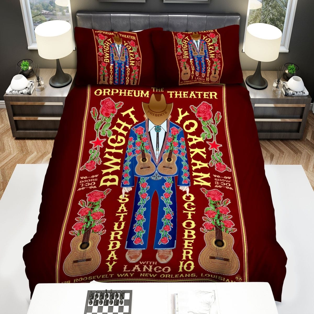 Dwight Yoakam Cowboy Bedding Sets Duvet Cover, Flatsheet, Pillowcases For Every Bedroom