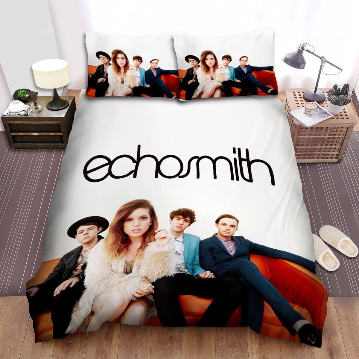 Echosmith Band Orange Sofa Bedding Sets Duvet Cover, Flatsheet, Pillowcases For Every Bedroom