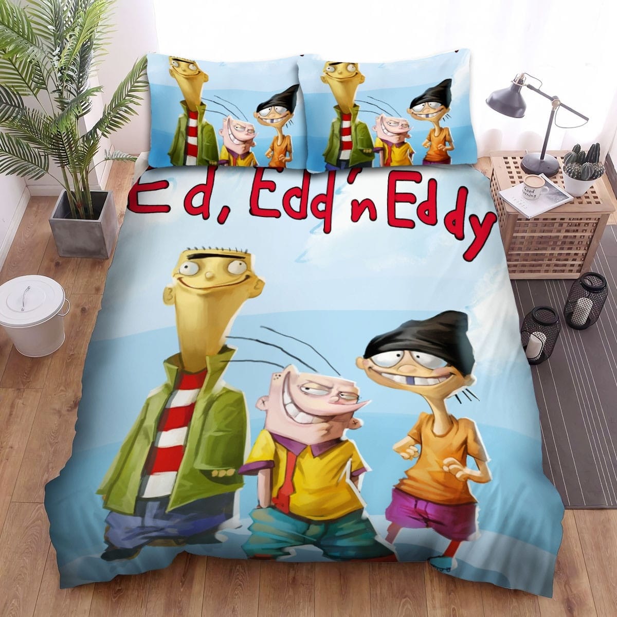 Ed Edd N Eddy Group Photo Bedding Sets, Flatsheet Gift For Wife, Husband, Besties