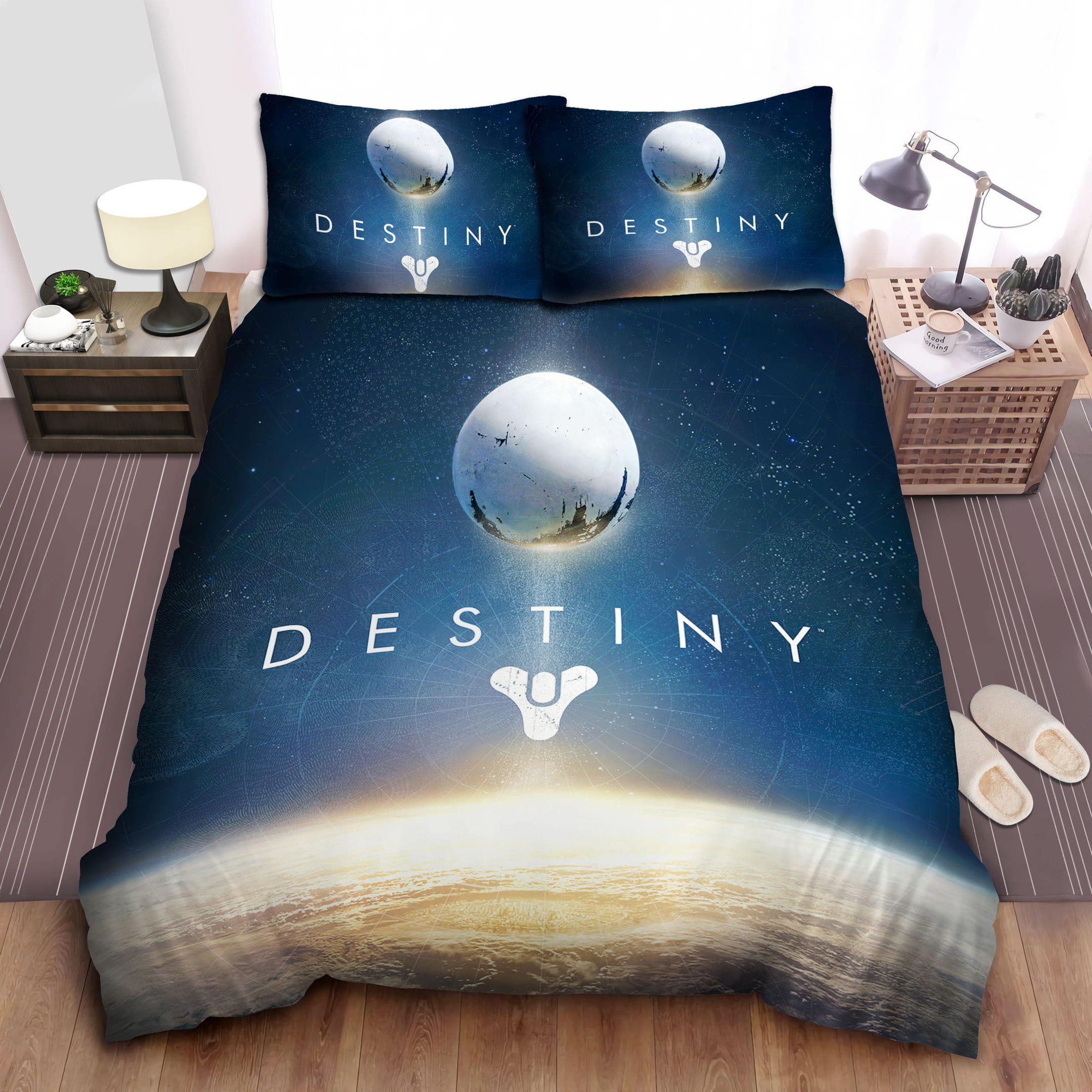 Earth And Moon Bedding Sets Duvet Cover, Flatsheet, Pillowcases For Every Bedroom