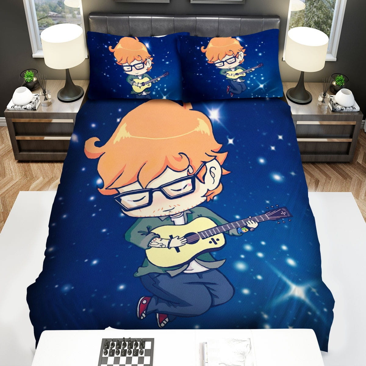 Ed Sheeran Decorative Bedding Sets with Duvet Cover, Flatsheet, Pillowcases