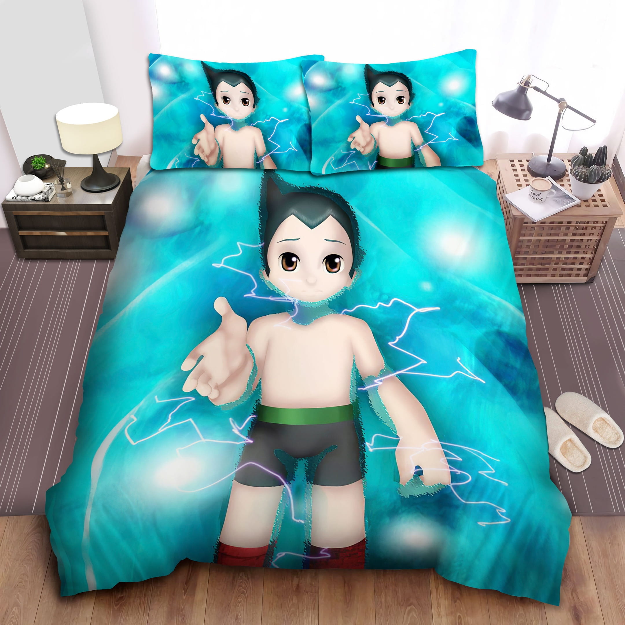 Electric Boys Bedding Sets, Flatsheet Gift For Christmas, Thanksgiving, Halloween