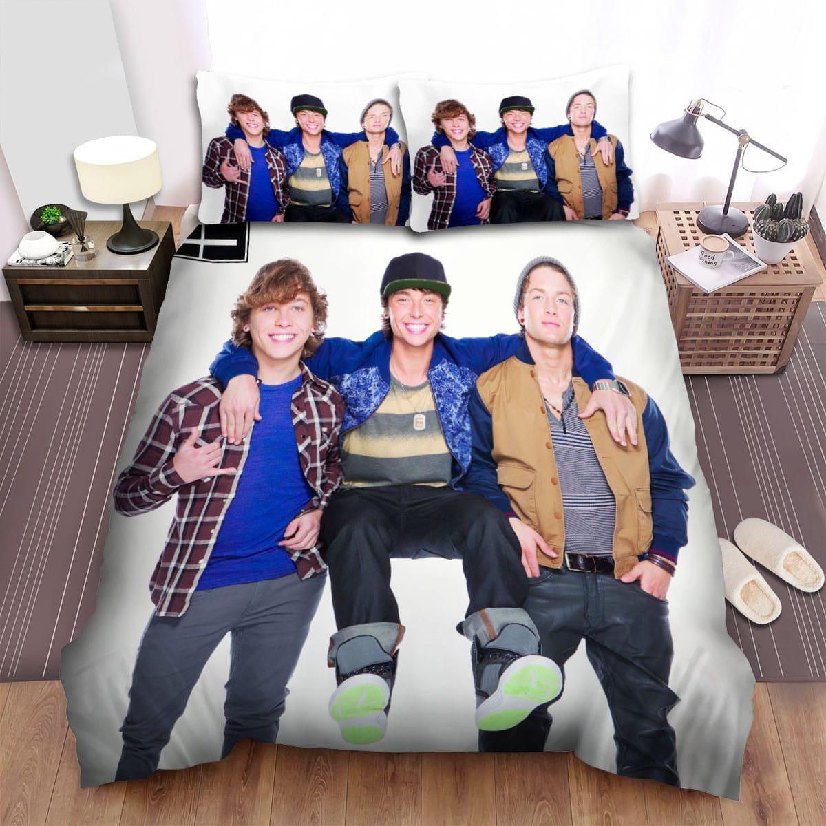 Emblem3 Funny Pose Bedding Sets Duvet Cover, Flatsheet, Pillowcase For Your Lover