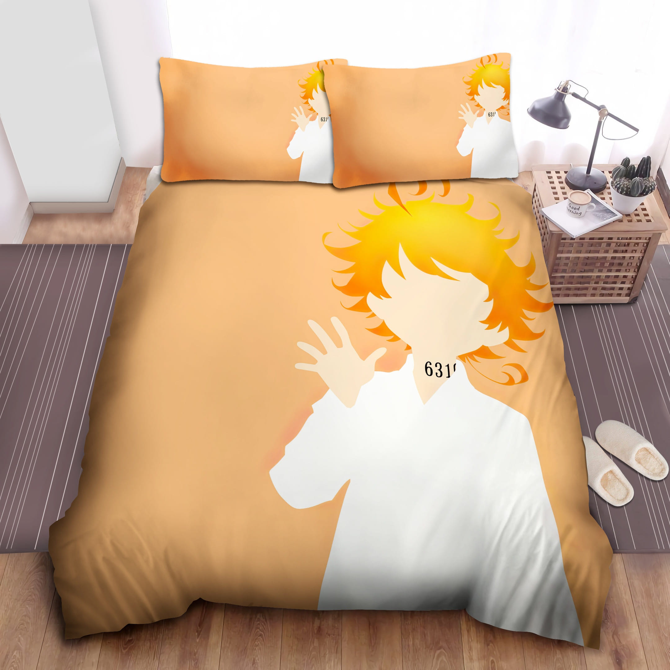 Emma Waving Hand Bedding Sets Duvet Cover, Flatsheet, Pillowcase For Your Lover