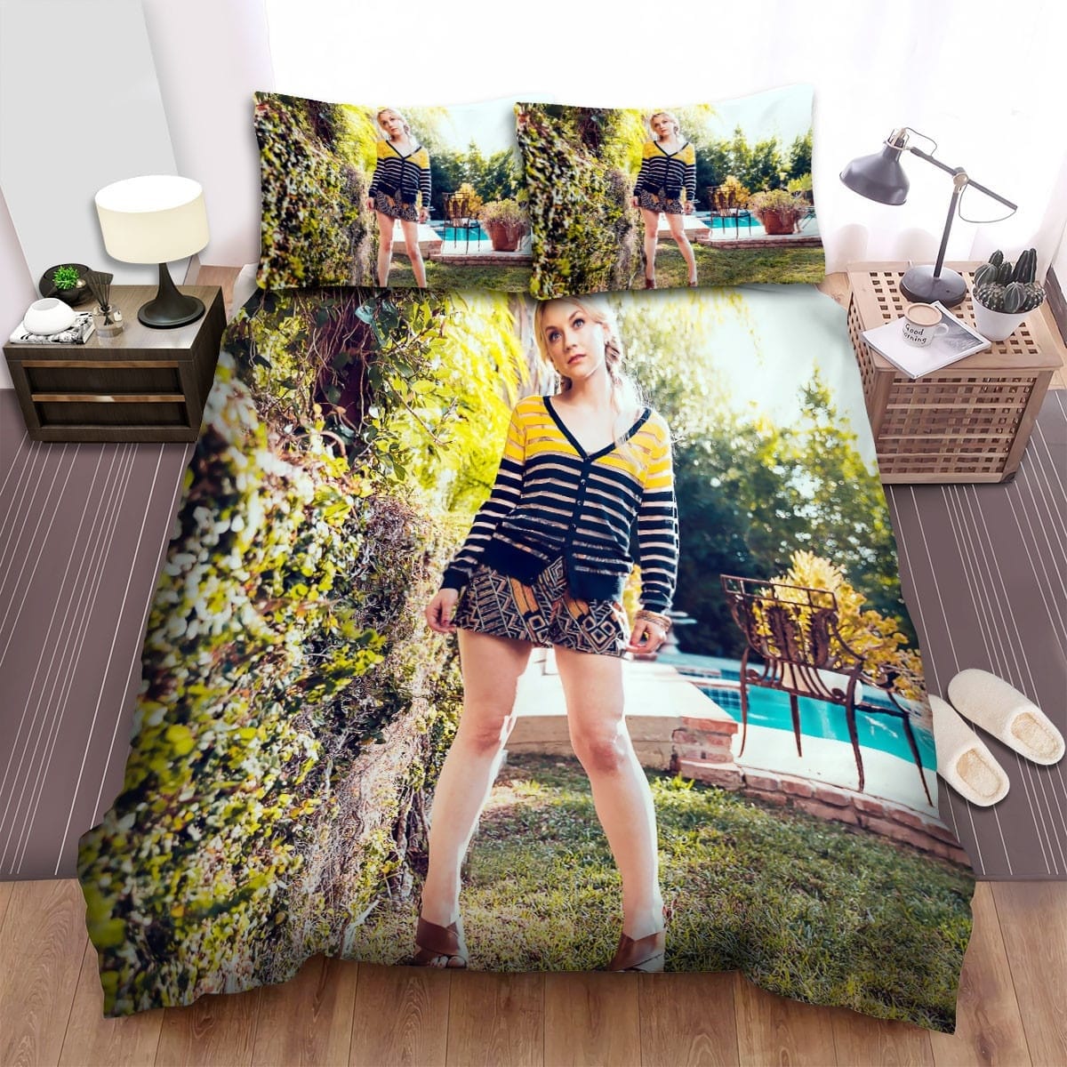 Emily Kinney Bedding Set, Gift For Christmas, Birthday, Thanksgiving