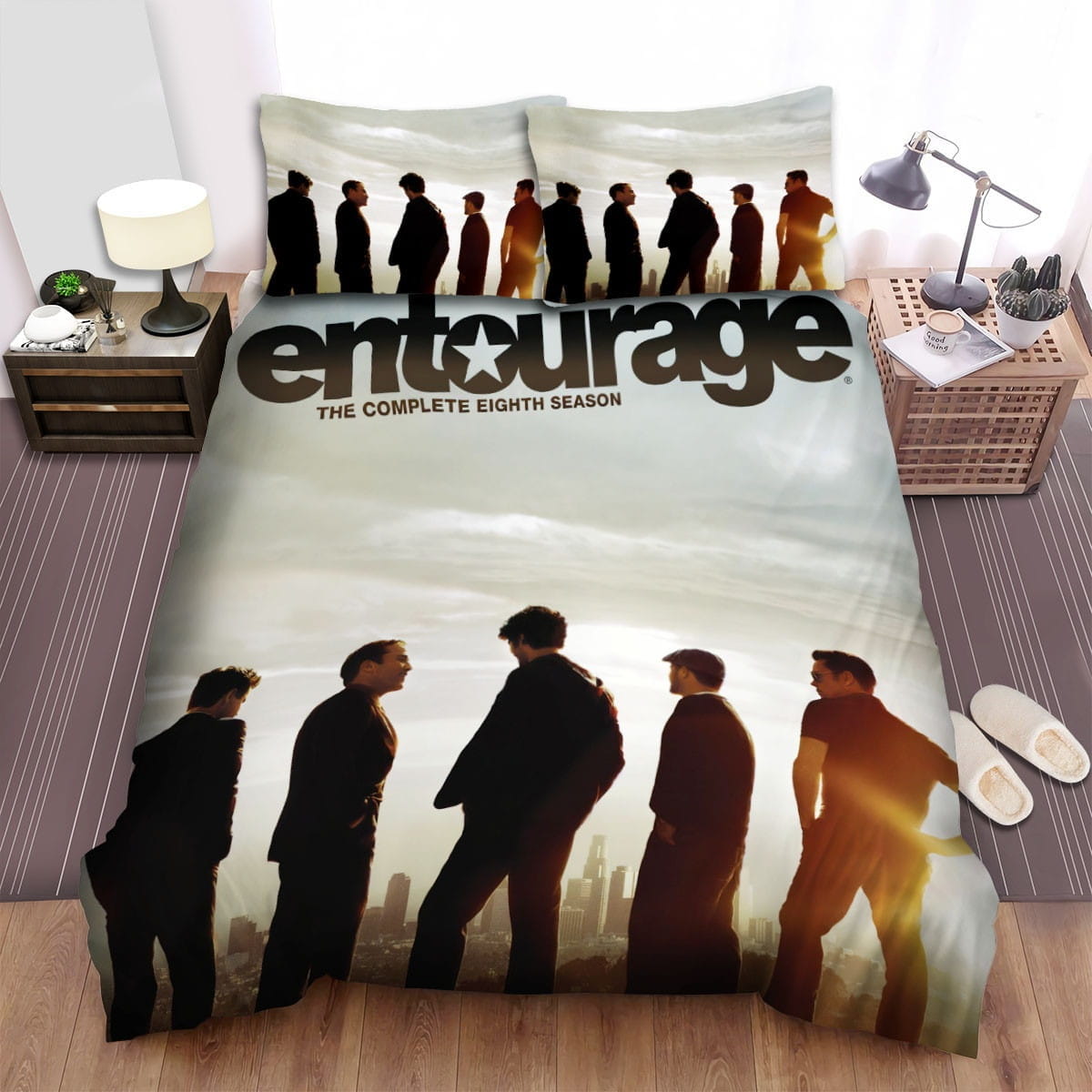 Entourage Sunset Afternoon Bedding Sets Duvet Cover, Flatsheet, Pillowcases Perfect Gift For Fans
