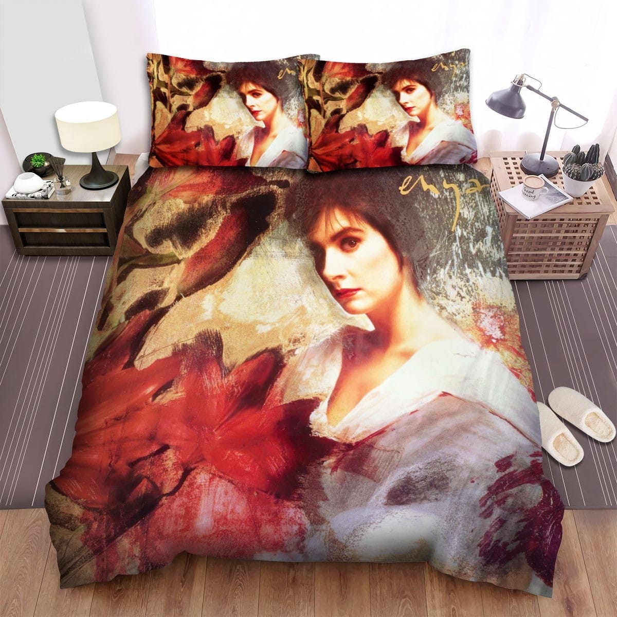 Enya Music Watermark Album Bedding Set, Gift For Christmas, Birthday, Thanksgiving