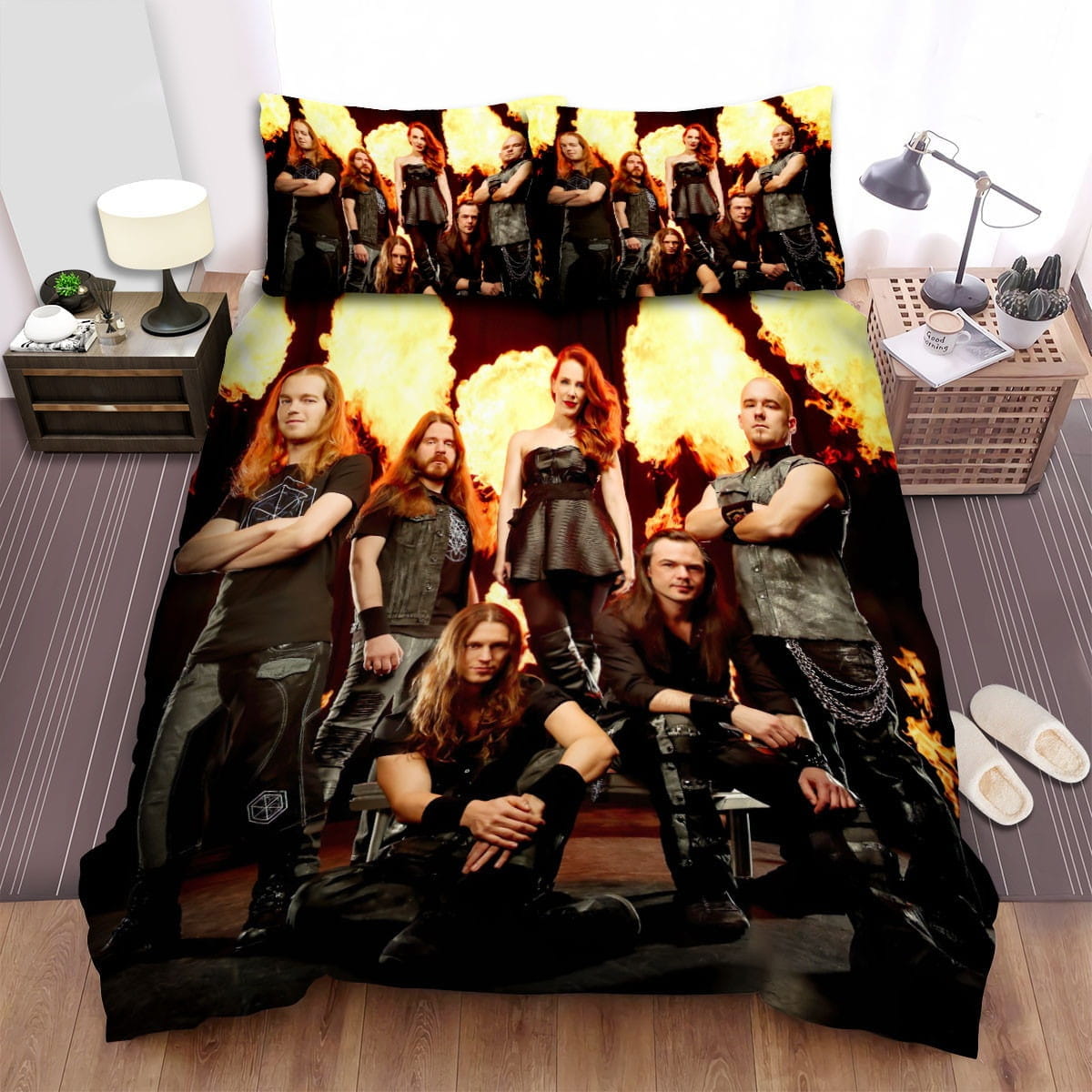 Epica Band Fire Bedding Sets Duvet Cover, Flatsheet, Pillowcase For Your Lover