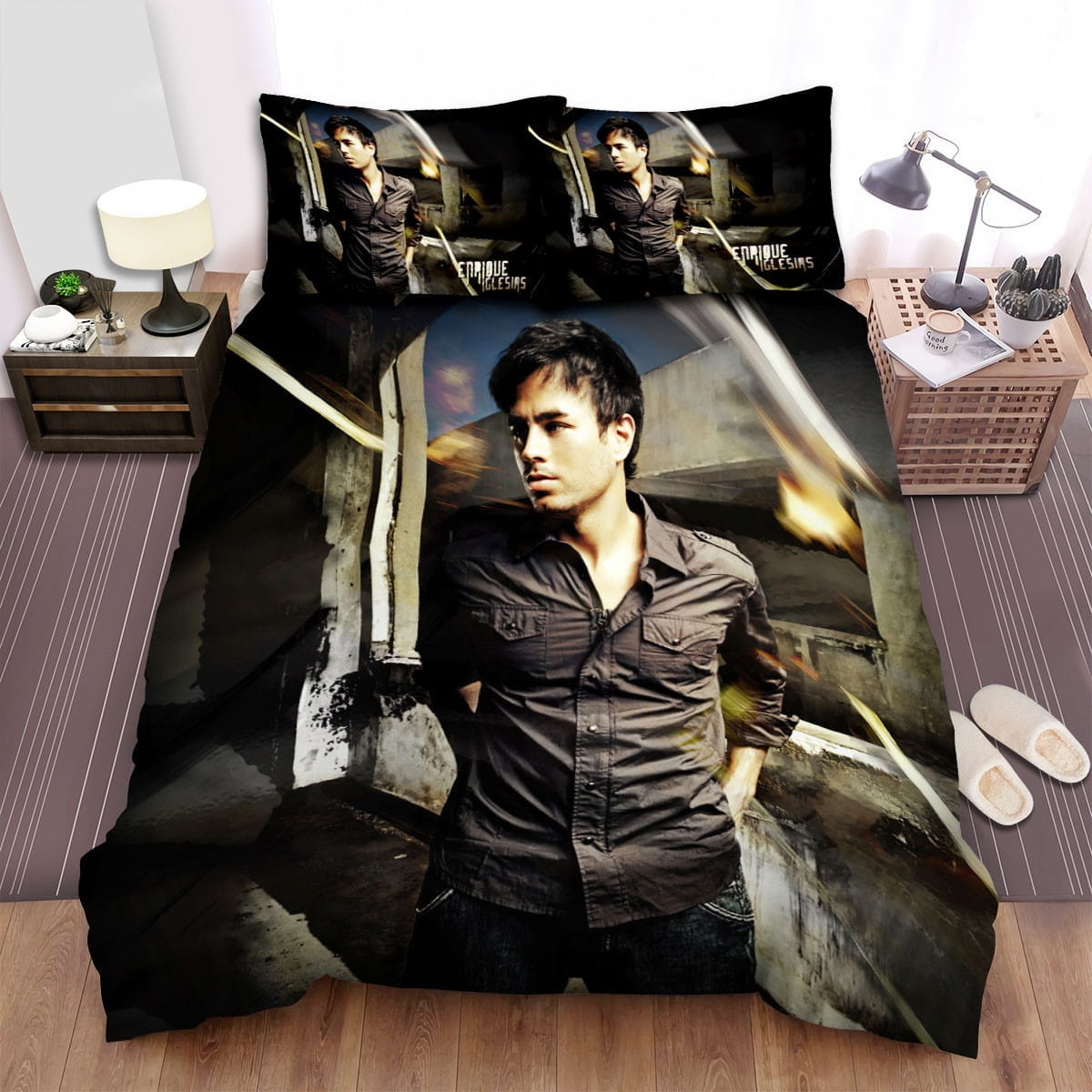 Enrique Iglesias Wallpaper Bedding Sets Duvet Cover, Flatsheet, Pillowcases For Every Bedroom