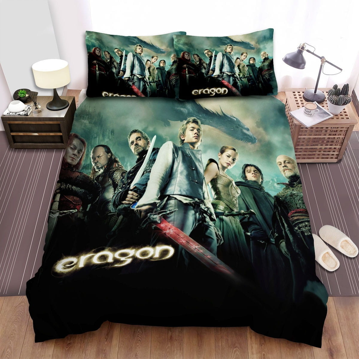 Eragon Movie Poster 5 Decorative Bedding Sets with Duvet Cover, Flatsheet, Pillowcases