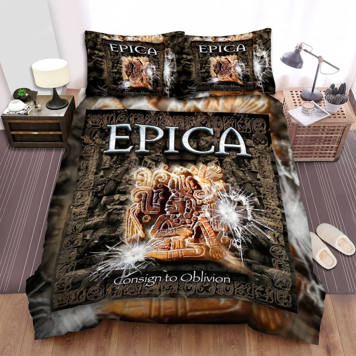 Epica Consign To Oblivion Decorative Bedding Sets with Duvet Cover, Flatsheet, Pillowcases