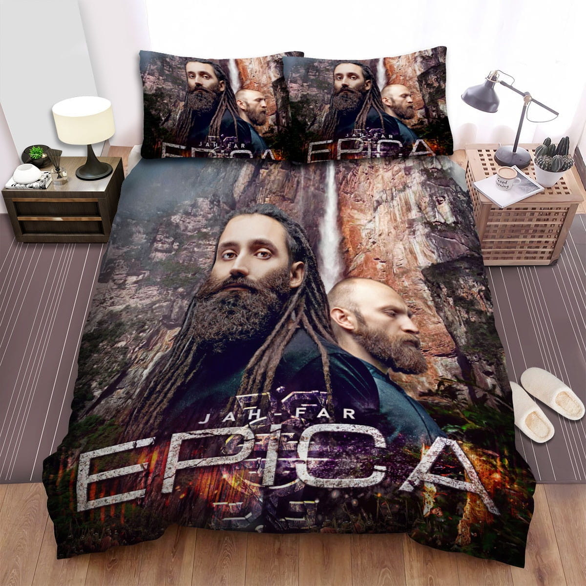 Epica Waterfall Bedding Sets, Flatsheet Gift For Wife, Husband, Besties