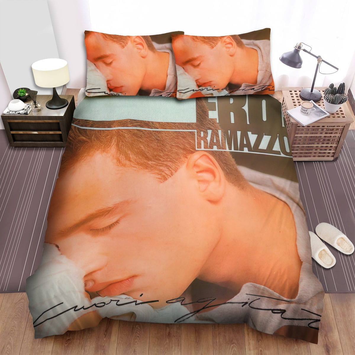 Eros Ramazzotti Sleep Bedding Sets, Flatsheet Gift For Wife, Husband, Besties