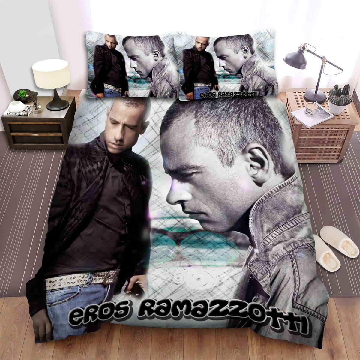 Eros Ramazzotti Cool Bedding Sets, Flatsheet Gift For Christmas, Thanksgiving, Halloween