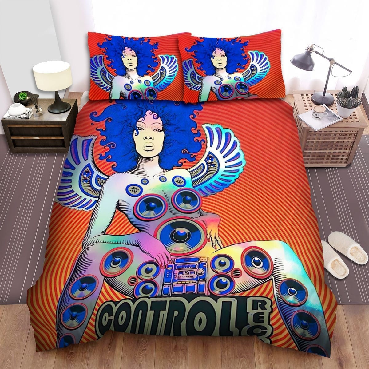 Erykah Badu Speaker Art Bedding Set, Gift For Christmas, Birthday, Thanksgiving