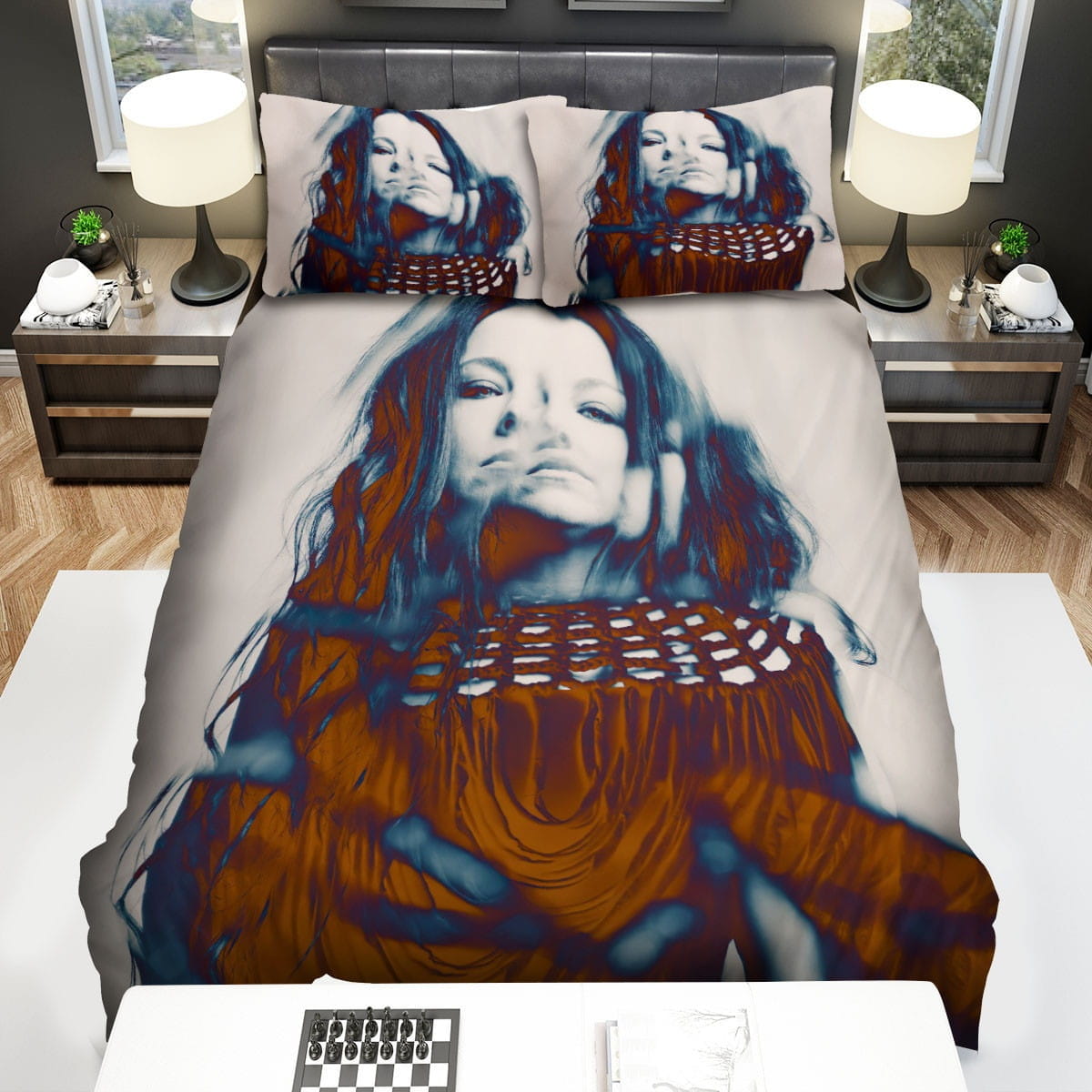 Evanescence Cool Portrait Bedding Sets Duvet Cover, Flatsheet, Pillowcases Perfect Gift For Fans