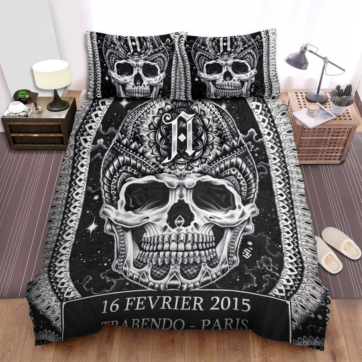 Every Time I Die Skull Art Decorative Bedding Sets with Duvet Cover, Flatsheet, Pillowcases