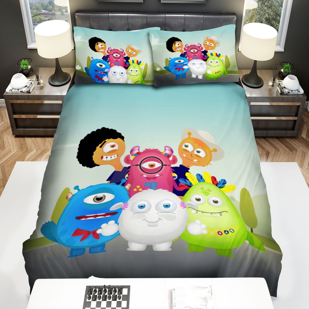 Esme & Roy Tiny Family Decorative Bedding Sets with Duvet Cover, Flatsheet, Pillowcases
