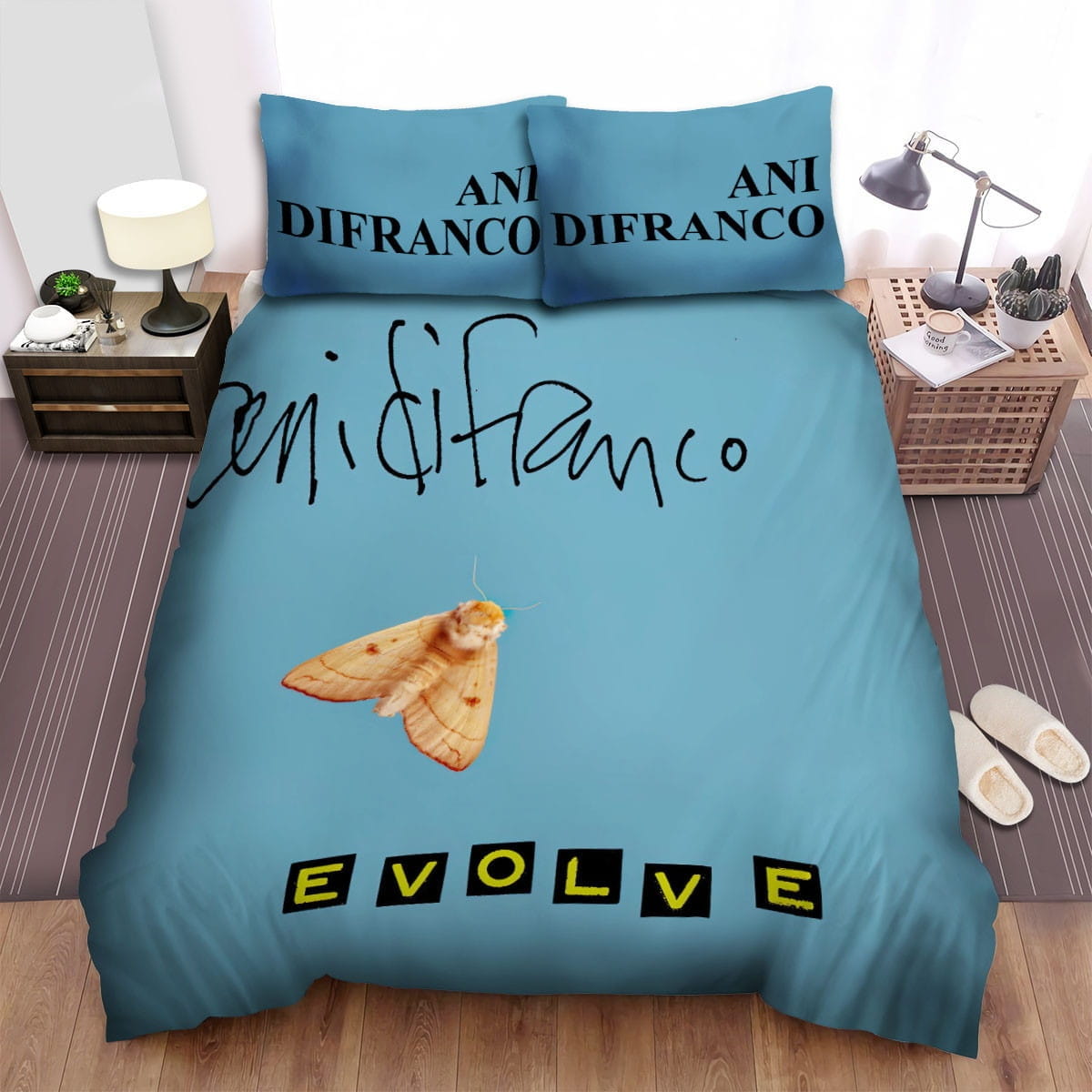 Evolve Ani Difranco Bedding Sets Duvet Cover, Flatsheet, Pillowcases For Every Bedroom