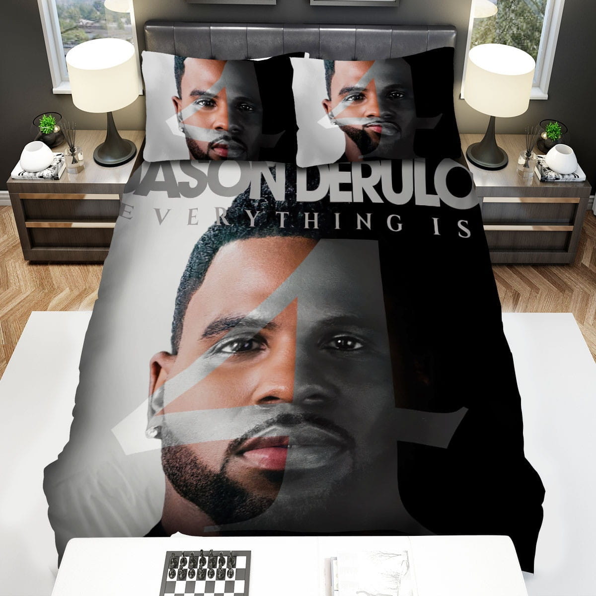 Eveything Is Jason Derulo Bedding Sets, Flatsheet Gift For Christmas, Thanksgiving, Halloween