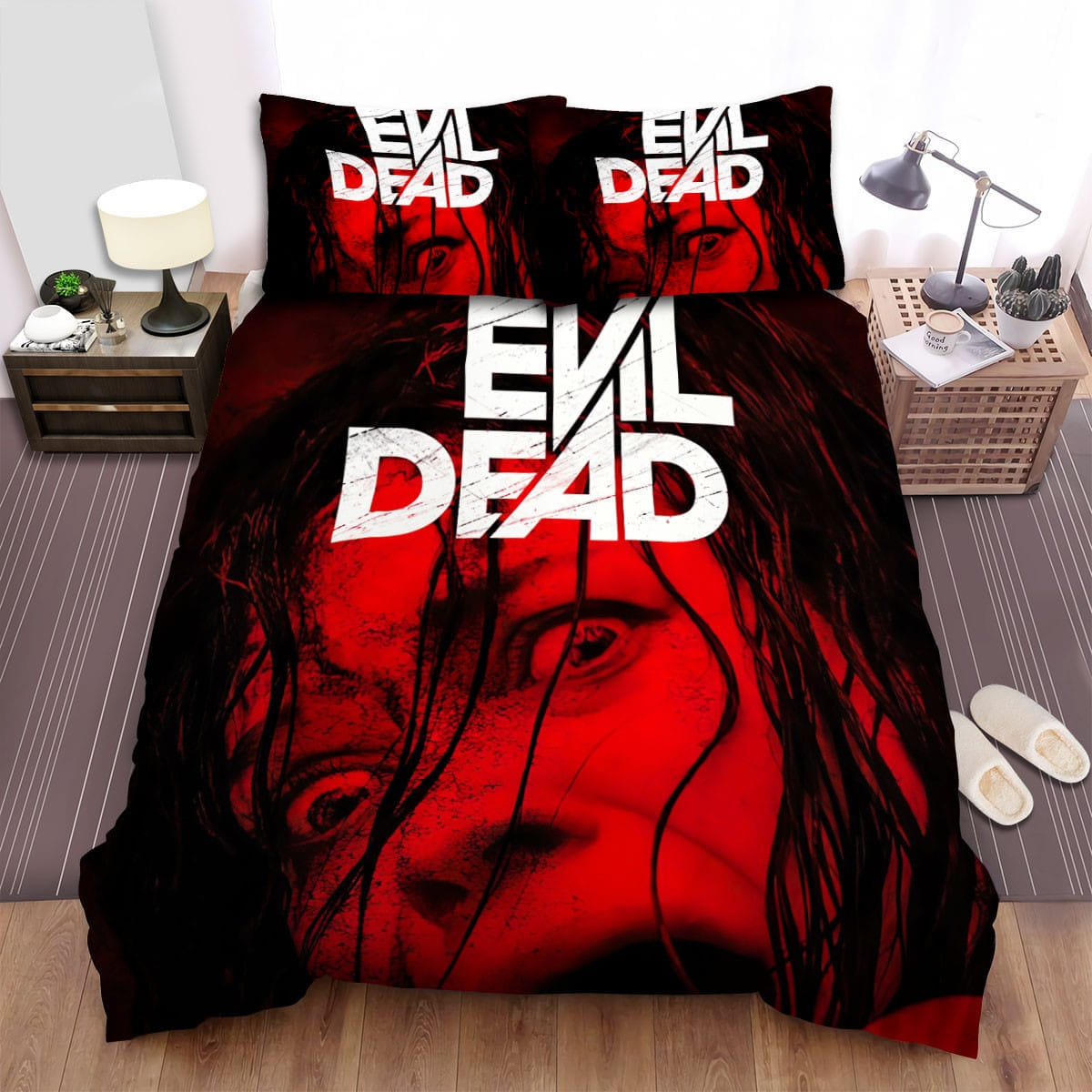 Evil Dead Scared Bedding Sets Duvet Cover, Flatsheet, Pillowcases Perfect Gift For Fans