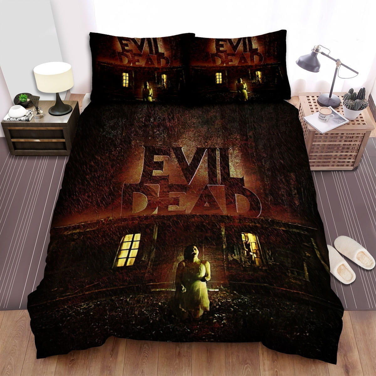 Evil Dead Cry Decorative Bedding Sets with Duvet Cover, Flatsheet, Pillowcases