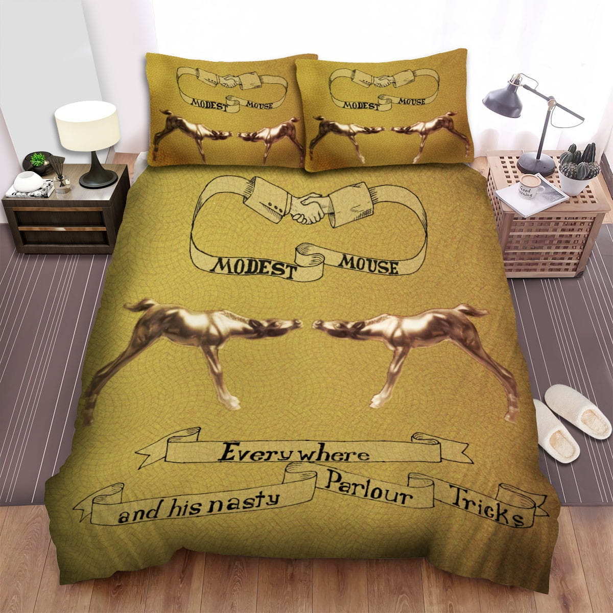 Everywhere Modest Mouse Bedding Sets, Flatsheet Gift For Wife, Husband, Besties