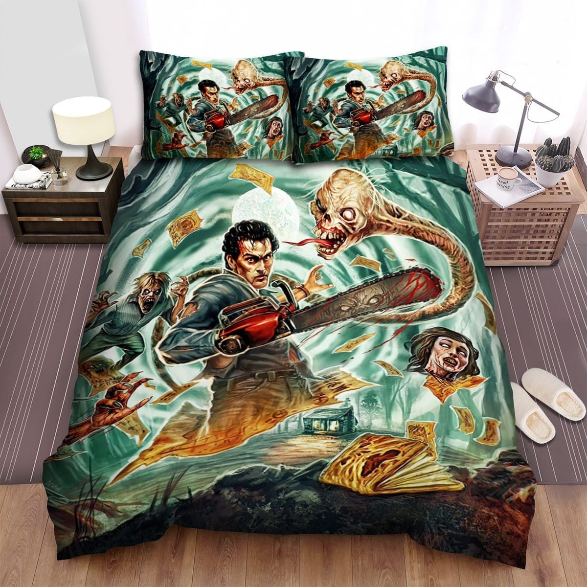 Evil Dead Battle Bedding Sets Duvet Cover, Flatsheet, Pillowcases For Every Bedroom