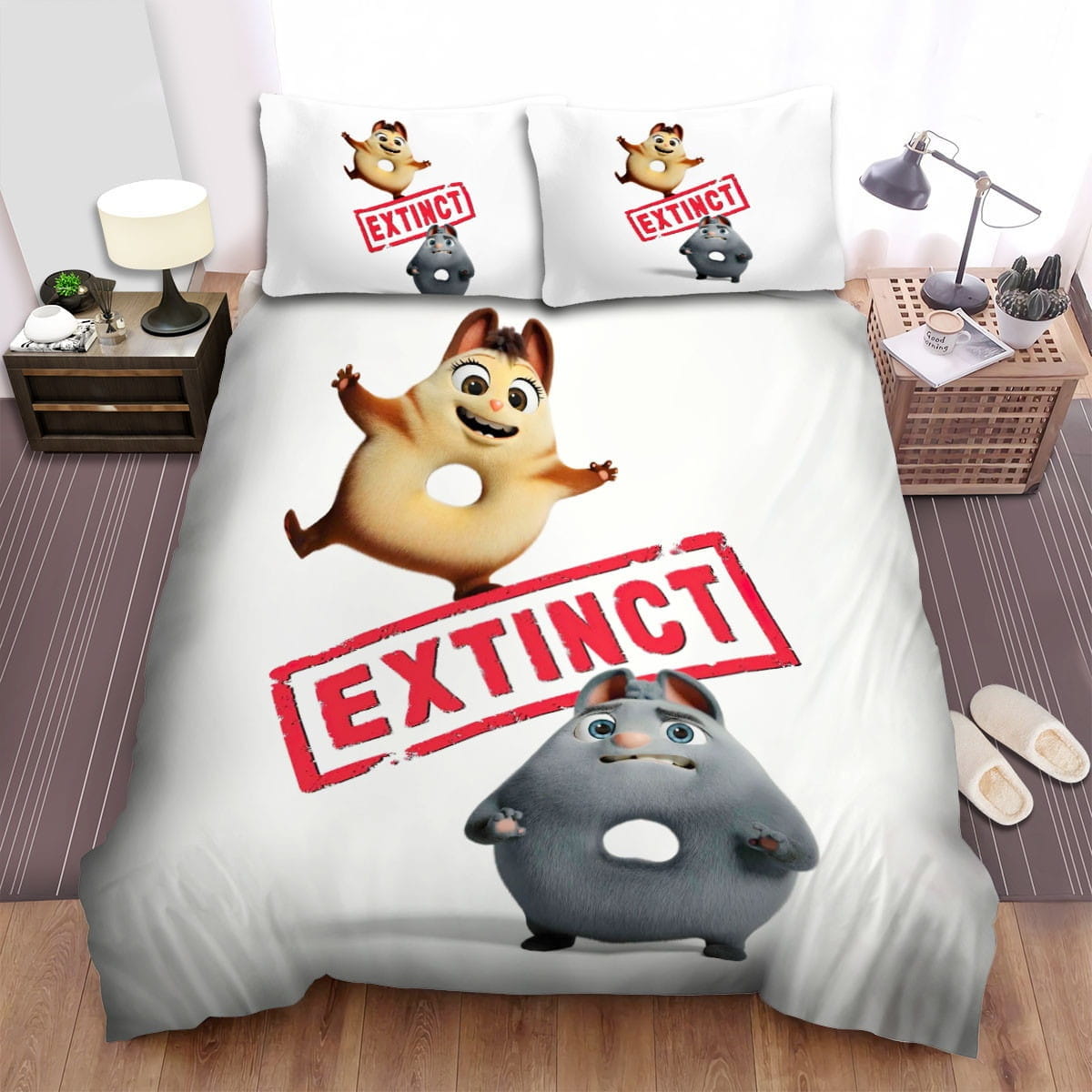 Extinct Movie Poster 3 Bedding Sets Duvet Cover, Flatsheet, Pillowcases Perfect Gift For Fans