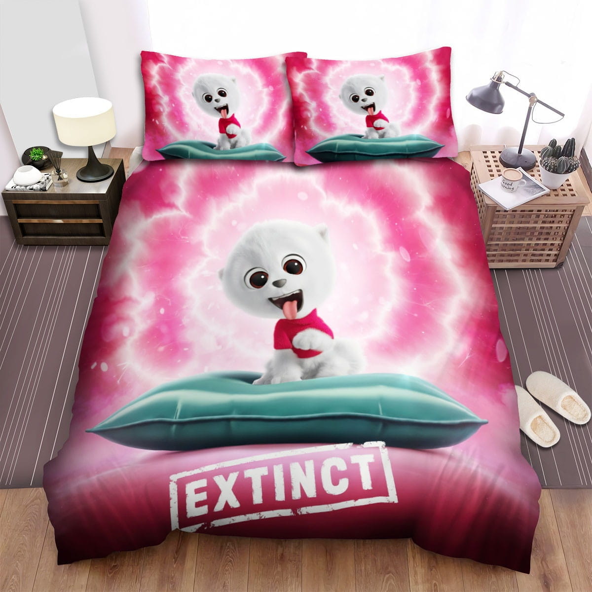 Extinct Movie Poster 4 Bedding Set, Gift For Christmas, Birthday, Thanksgiving