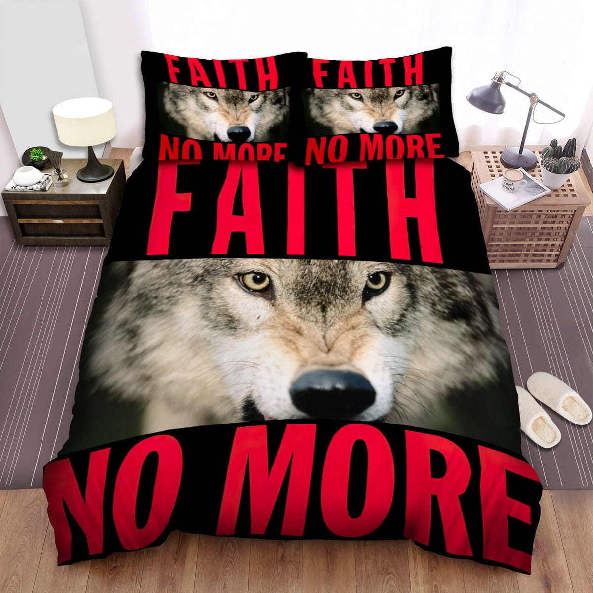 Faith No More Wolf Bedding Sets Duvet Cover, Flatsheet, Pillowcases For Every Bedroom