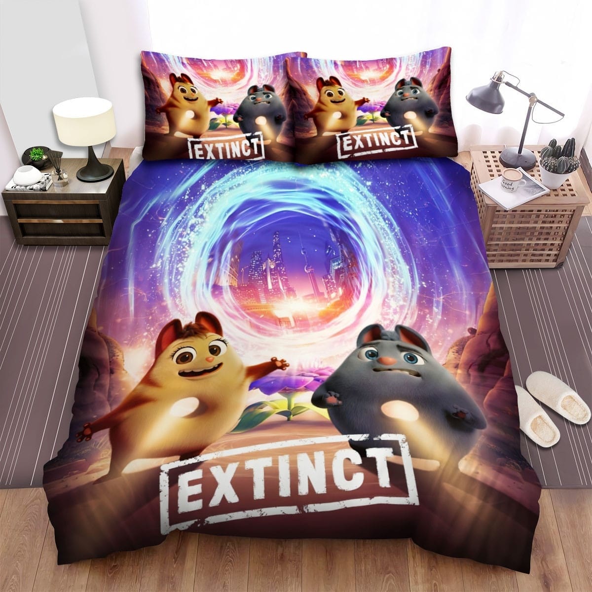 Extinct Movie Poster 6 Bedding Sets Duvet Cover, Flatsheet, Pillowcase For Your Lover