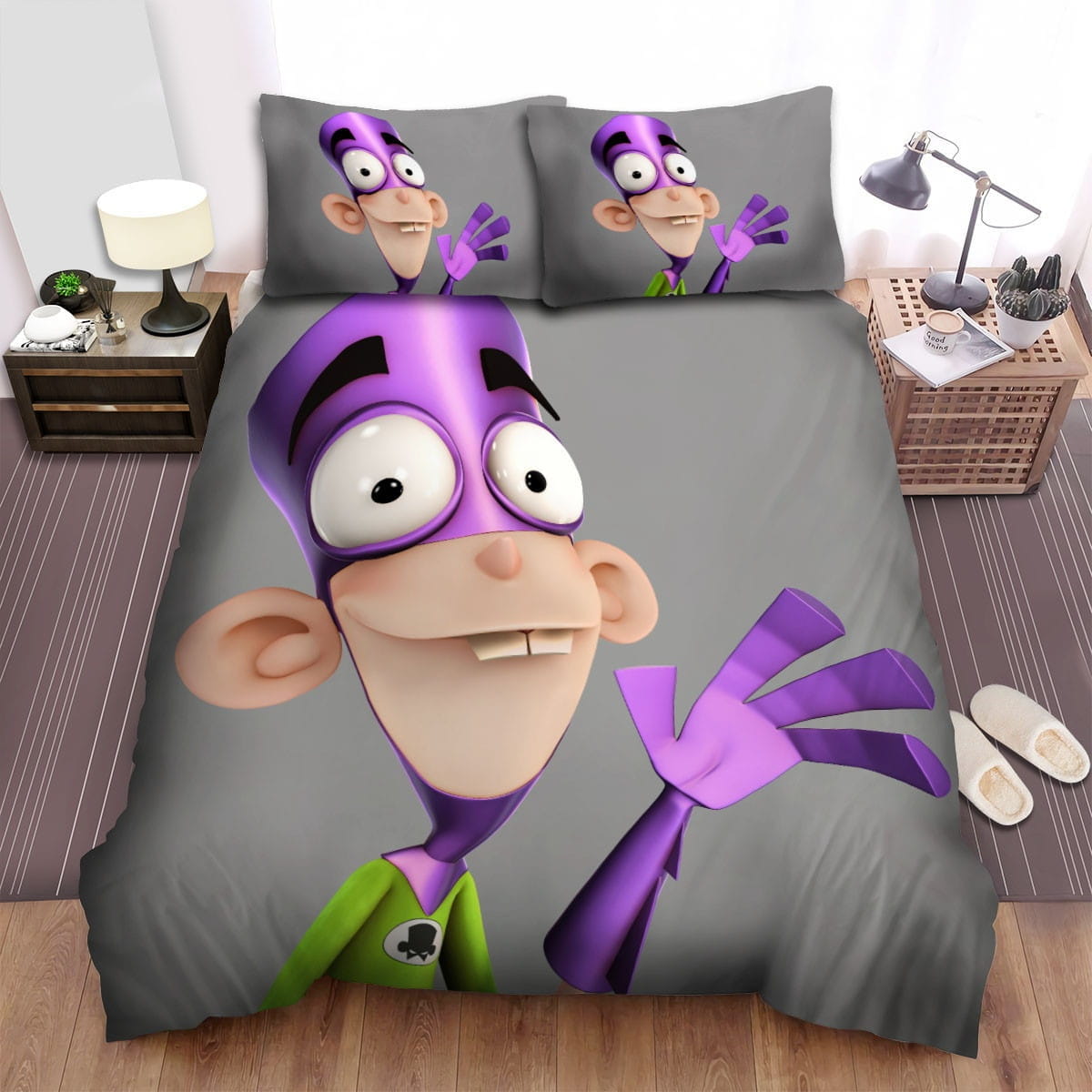Fanboy & Chum Chum Fanboy Decorative Bedding Sets with Duvet Cover, Flatsheet, Pillowcases