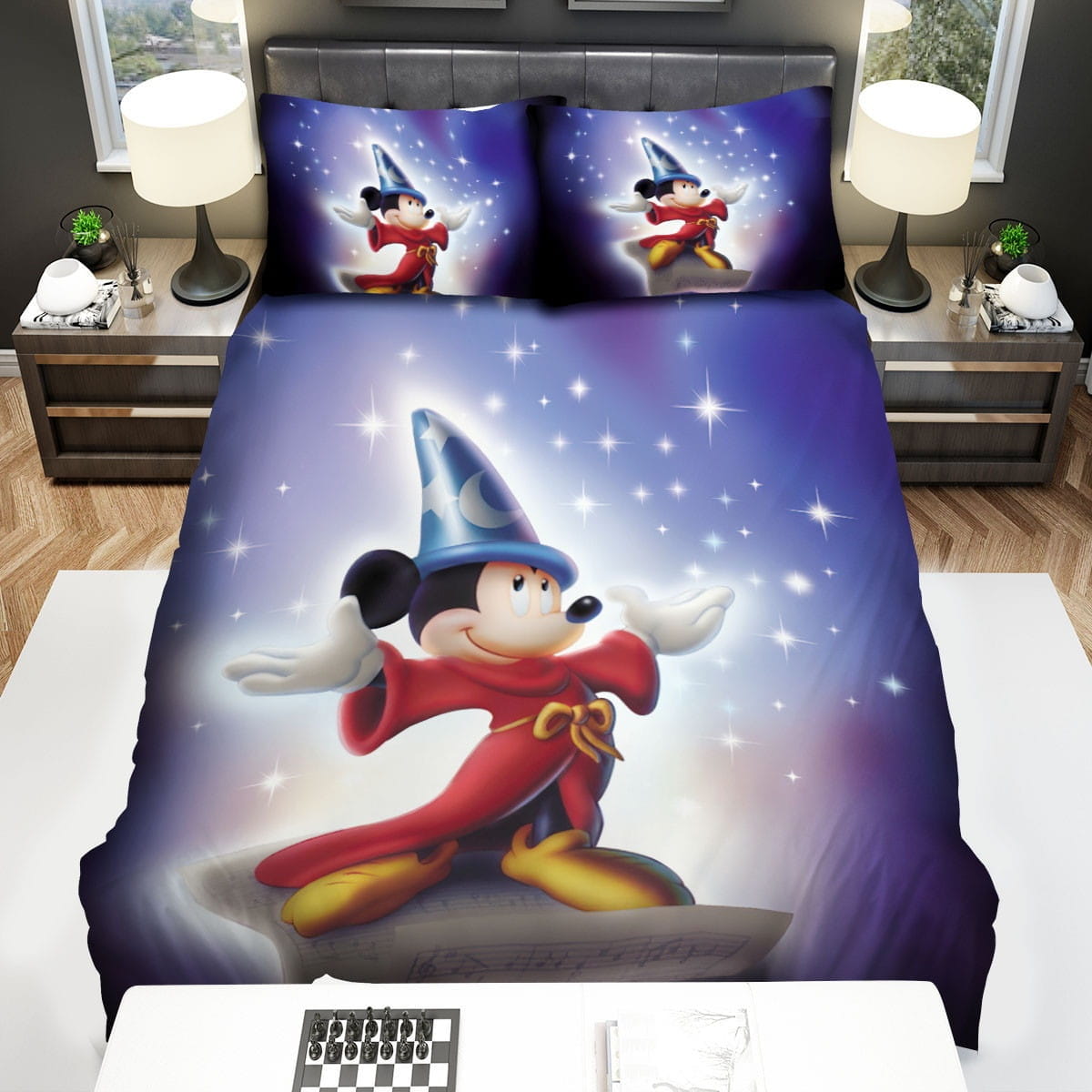 Fantasia Magic Mickey Bedding Set, Gift For Christmas, Birthday, Thanksgiving