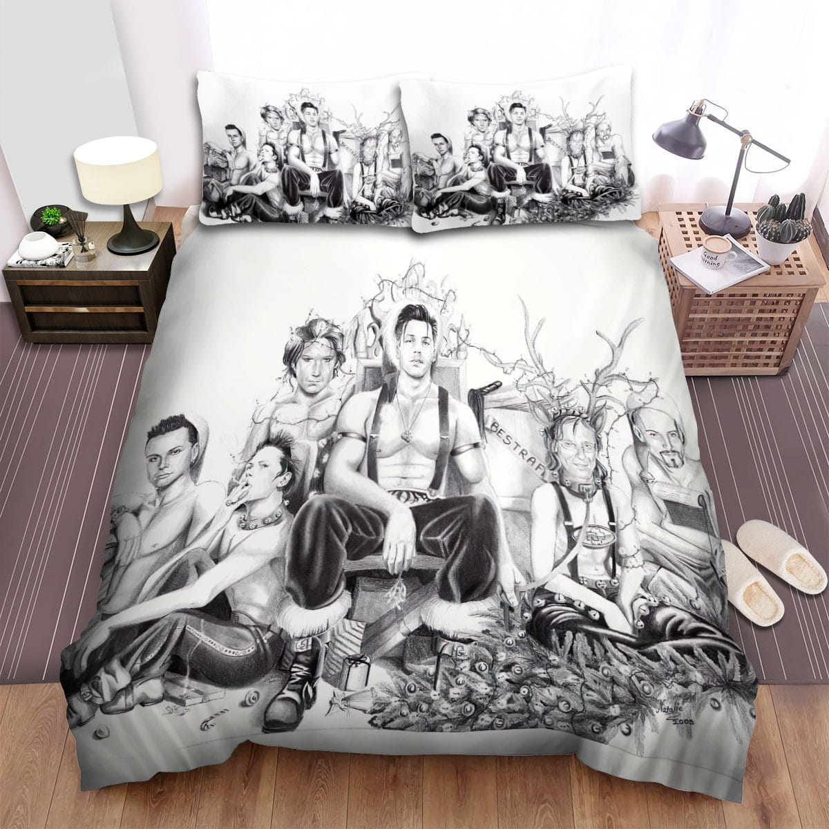 Fan Art 3 Rammstein Bedding Set, Gift For Christmas, Birthday, Thanksgiving