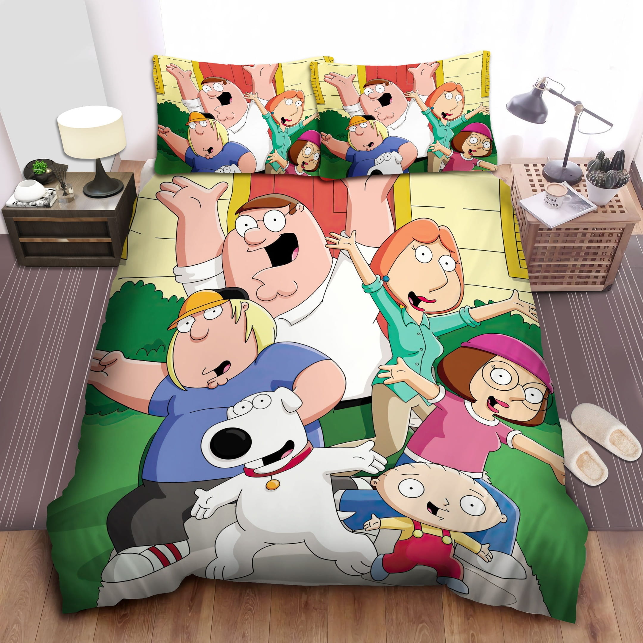 Family Show Bedding Set, Gift For Christmas, Birthday, Thanksgiving