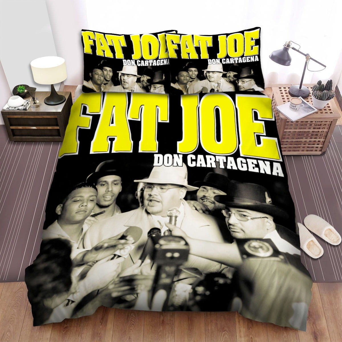Fat Joe Don Cartagena Bedding Sets, Flatsheet Gift For Christmas, Thanksgiving, Halloween