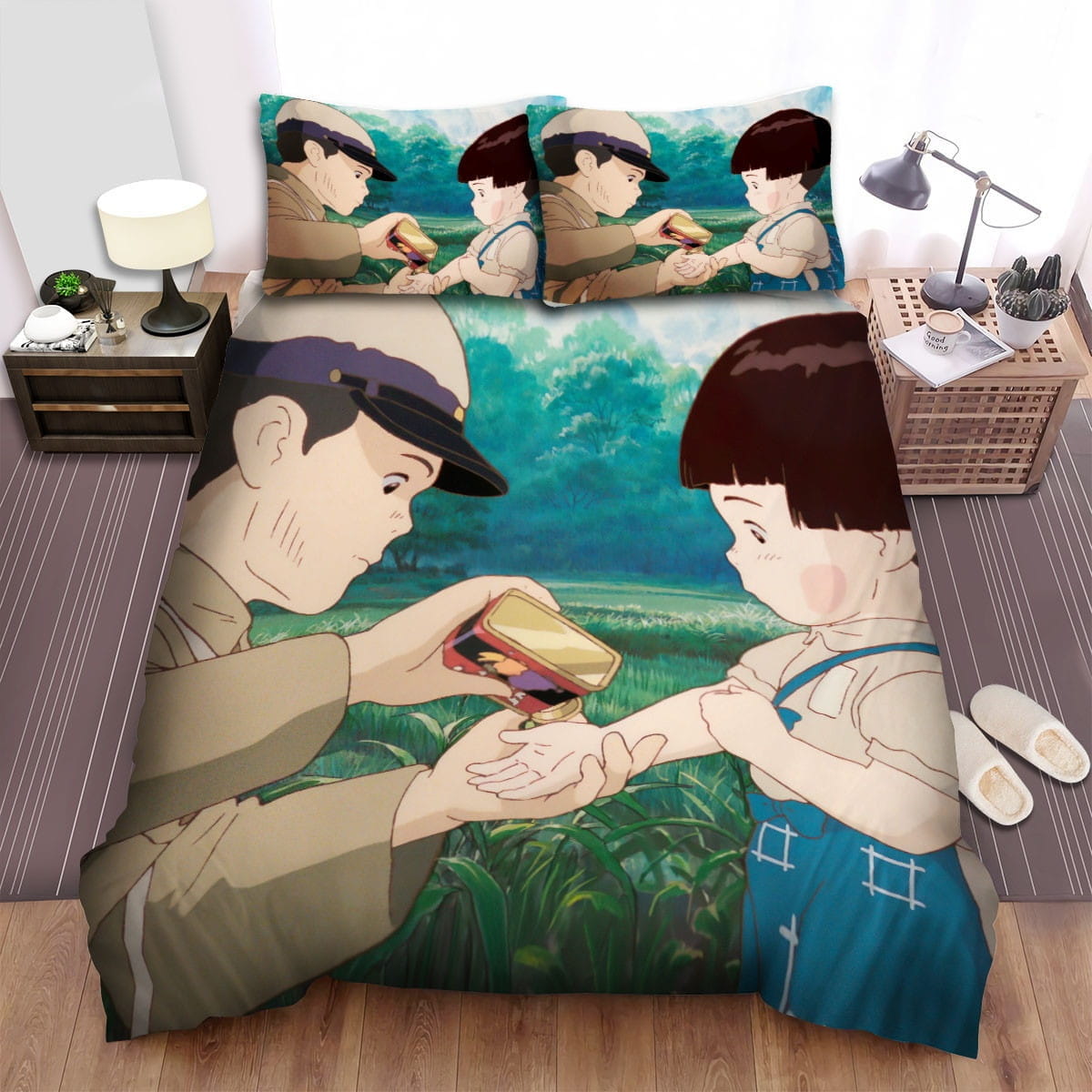 Feeding The Sister Bedding Set, Gift For Christmas, Birthday, Thanksgiving