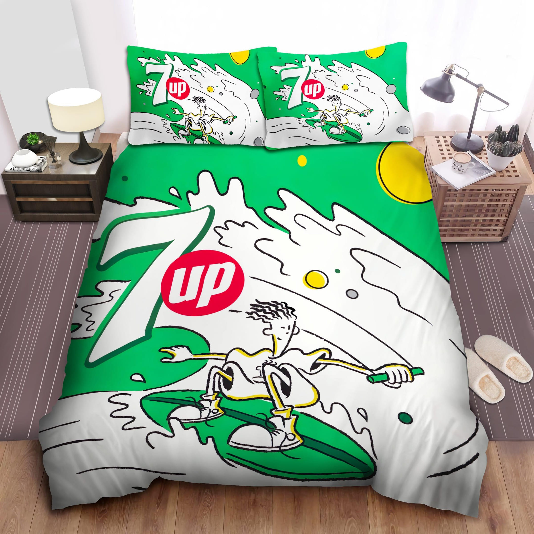 Fido Dido Surfing Bedding Sets, Flatsheet Gift For Christmas, Thanksgiving, Halloween