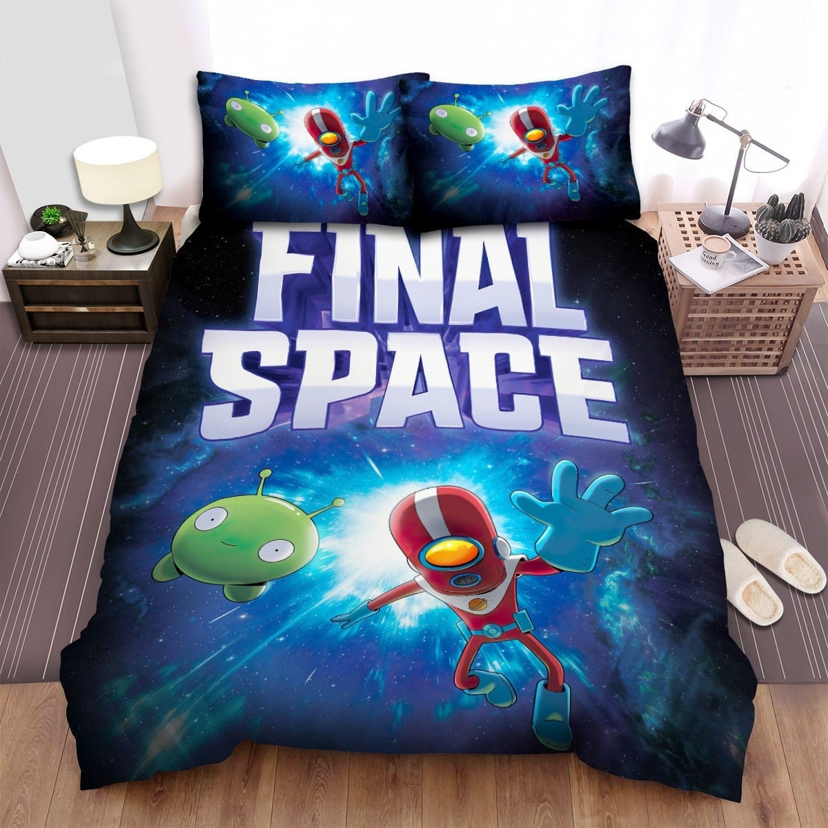Final Space Movie Poster 4 Decorative Bedding Sets with Duvet Cover, Flatsheet, Pillowcases