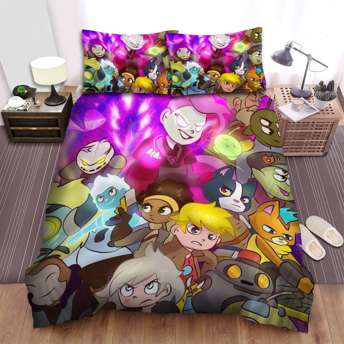 Final Space Squad Assemble Bedding Set, Gift For Christmas, Birthday, Thanksgiving