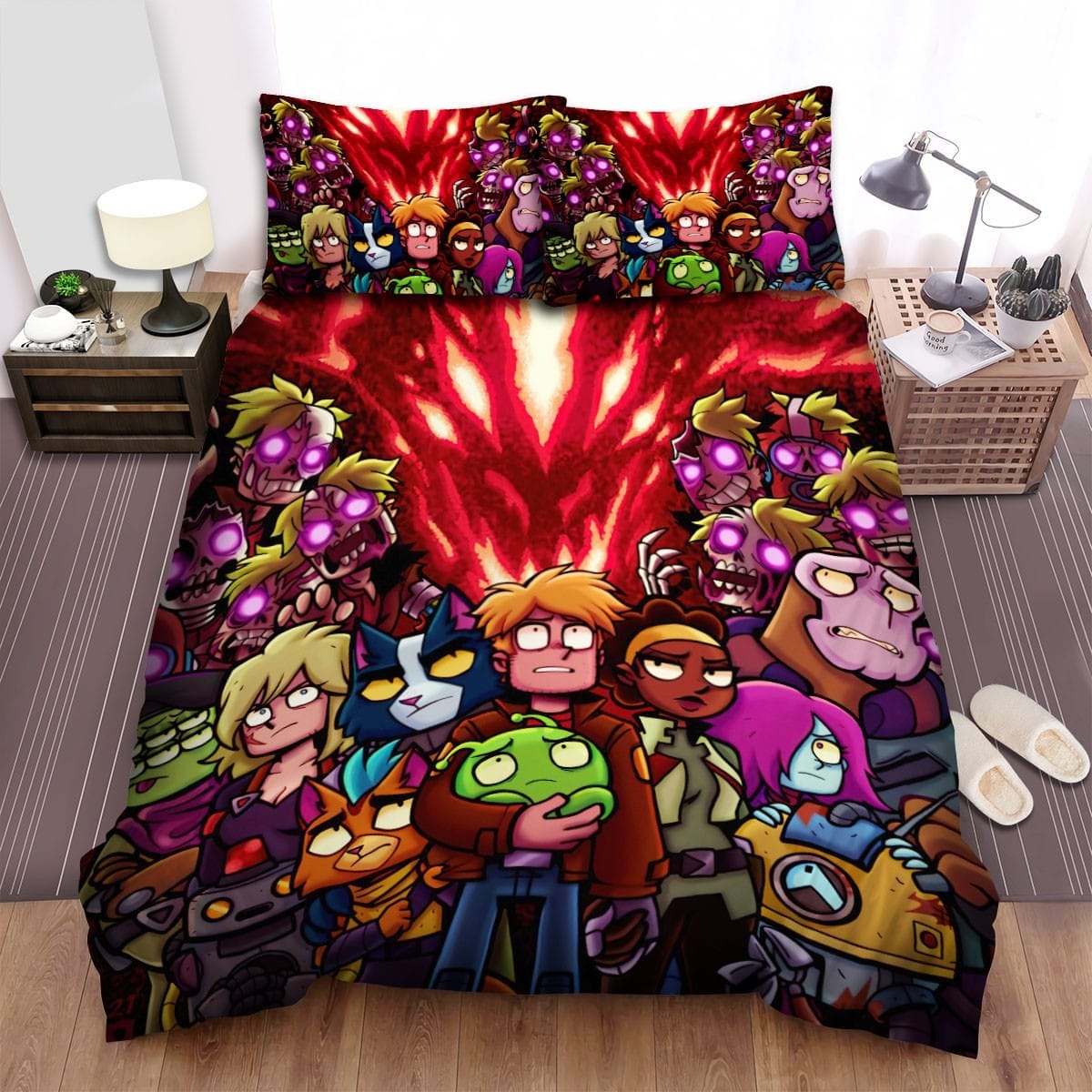 Final Space All Characters Bedding Sets Duvet Cover, Flatsheet, Pillowcase For Your Lover